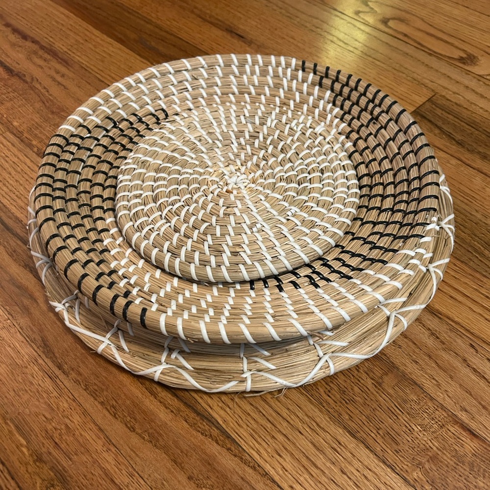 Wicker Wall Decor, set of 3